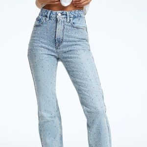 Good American Good Icon Diamond Dusted Jeans